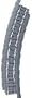 Life-Like Trains Power-Loc   HO Scale Track - 18" Radius Curved, Nickel Silver