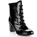 Sporto; Water-Resistant Patent Granny Ankle Boots
