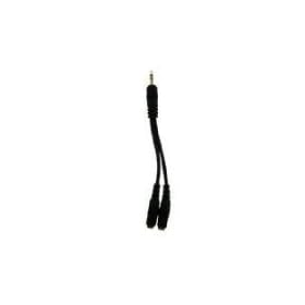 IPOD AUDIO HEADPHONE SPLITTER BLACK