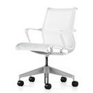 Setu Office Chair by Herman Miller - With Arms - White Frame - White - 5-st ....