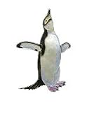 Chinstrap Penguin Silver and Enamel Pin