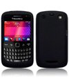 BLACKBERRY CURVE 9360 SILICON SKIN CASE – BLACK, WITH QUBITS-BRANDED MICROFIBER CLEANING CLOTH