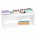 TrippNT 50038 PVC Step Shelf, 24" Width x 8" Height x 8" Depth, White