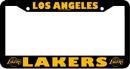 Los Angeles Lakers Black Metal License Plate Frame
