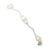 Sterling Silver Spiral and Pearl Bracelet