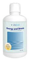 Vitabase Energy and Stress Liquid Supplement 32 Oz Bottle (Pack of 4)