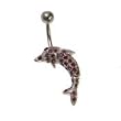 Sterling Silver Belly Ring Dolphin Sterling Silver Belly Ring Dolphin