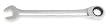 Westward 1LEC7 Ratchet Box Wrench, 12 Pt, 23mm, 11.25 OAL