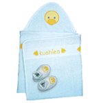 Hooded Towel & Bootie Set - Blue Duck