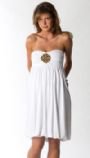 Jordan Taylor&reg; - Adora Bubble Dress Cover Up with Center Medallion -Elif by Jordan Taylor - Plus Size Swimwear Plus Size Swimsuits