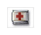 Red Cross Emblem Mix Classic Enamel, Italian Charm by Nomination Charms