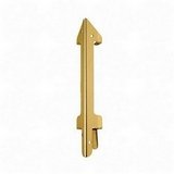Genuine Oak Stackable Desk Tray Posts, Brass, 4 Posts per Set CVR07256