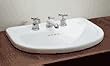 PORCHER 23X18 CALLA S/R SINK 8" WHITE