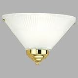 Progress Lighting Polished Brass Etched One-Light Sconce