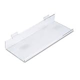 Shelves for Slotwall Display System, Clear Acrylic, 16w x 6d (APOSB93229)