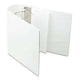 DXL Angle-D View Binder with Sheet Lifters, 5 Capacity, White SAM17707