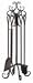 Panacea 5-Piece Scroll Top Fireplace Tool Set