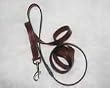 Hamilton Leather Dog Lead, Burgundy, 6' x 5/8"