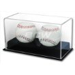 BCW Deluxe Acrylic Double (2) Baseball Holder Display - Sports Memoriablia Display Case - Sportscards Collecting Supplies