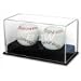 BCW Deluxe Acrylic Double (2) Baseball Holder Display - Sports Memoriablia Display Case - Sportscards Collecting Supplies