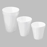 Dart Hot Cold Cups, Foam Polystyrene Cups, 24 oz, 500 Count