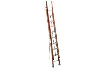Werner D6240-2 40-Foot 250-Pound Duty Rating Fiberglass Flat D-Rung Extension Ladder