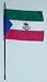 Equatorial Guinea Flag Rayon On Staff 4 in. x 6 in.