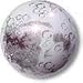 Iridescent Moon Marble With Craters and Mares, 5 In A Pouch, 1 Inch Diameter