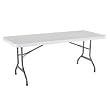 Lifetime 6-Foot Utility Table with 72-by-30-Inch Molded Top, White Granite