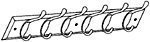 Brainerd #62538 6Hook Pine Coat/HatRail