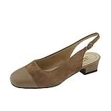 Trotters Dea | Ladies Shoes Tan Suede Lizard by Trotters
