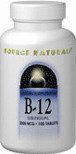 Vitamin B-12 Sublingual 2000 mcg 100 Tabs Source Naturals