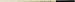 King David Natural Finish Uncorked Baton, Black 16 Inch