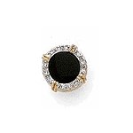 14K Gold, Onyx and Diamond Tie Tack