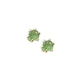 14kt. Yellow Gold Child's Emerald Stud Earrings