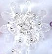 Improving Lifestyles Glass Bead Fashion Adjustable Ring Clear