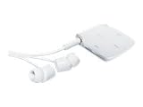 Nokia - BH111BLANC - Kit oreillette st&Atilde;&copy;r&Atilde;&copy;o Bluetooth avec chargeur - Blanc