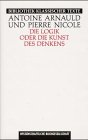 Die Logik oder die Kunst des Denkens book cover