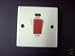 SWITCH 45AMP - DOUBLE WITH NEON - WHITE