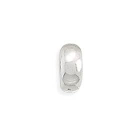 Stopper Bead Polished Sterling Silver
