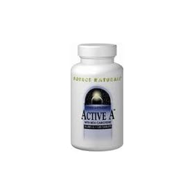 Source Naturals Active A W/ Beta Carotene, 60 Tabs, 25,000 Iu