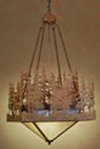 16Sq Pine Lake Inverted Pendant