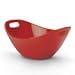 Rachael Ray Stoneware Salad Serving Bowl, 15-Inch, Red