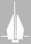 Poly Coated Slip Ring Anchor White