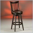 Pastel Furniture Woodhaven Espresso 30" Swivel Bar Stool in Stallion Brown