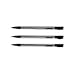 Electronics : 2-section Stylus Pen Pack (Black, 3-Pack) (Black, 3-Pack)
