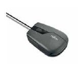 Fujitsu Siemens Notebook Mouse M400 Schwarz Maus optisch USB 3 Tasten 1000 dpi + Tastenrad schwarz