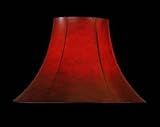 Parchment Bell Shade - Burgundy