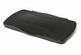 (Price/EA)Hinged Lid for Slim Jim Waste Containers, 20-3/8 x 11-3/8, Plastic, Black