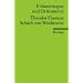 Erl�uterungen und Dokumente zu Theodor Fontane: Schach von Wuthenow